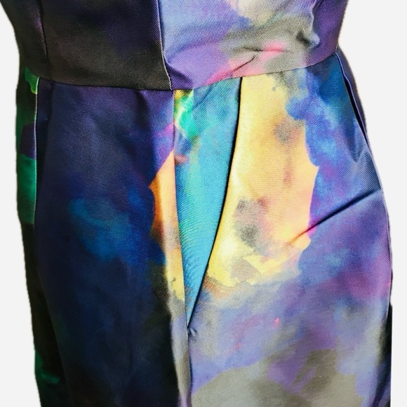 Hutch Watercolor Fit & Flare Cocktail Dress – Small - Picture 6 of 9